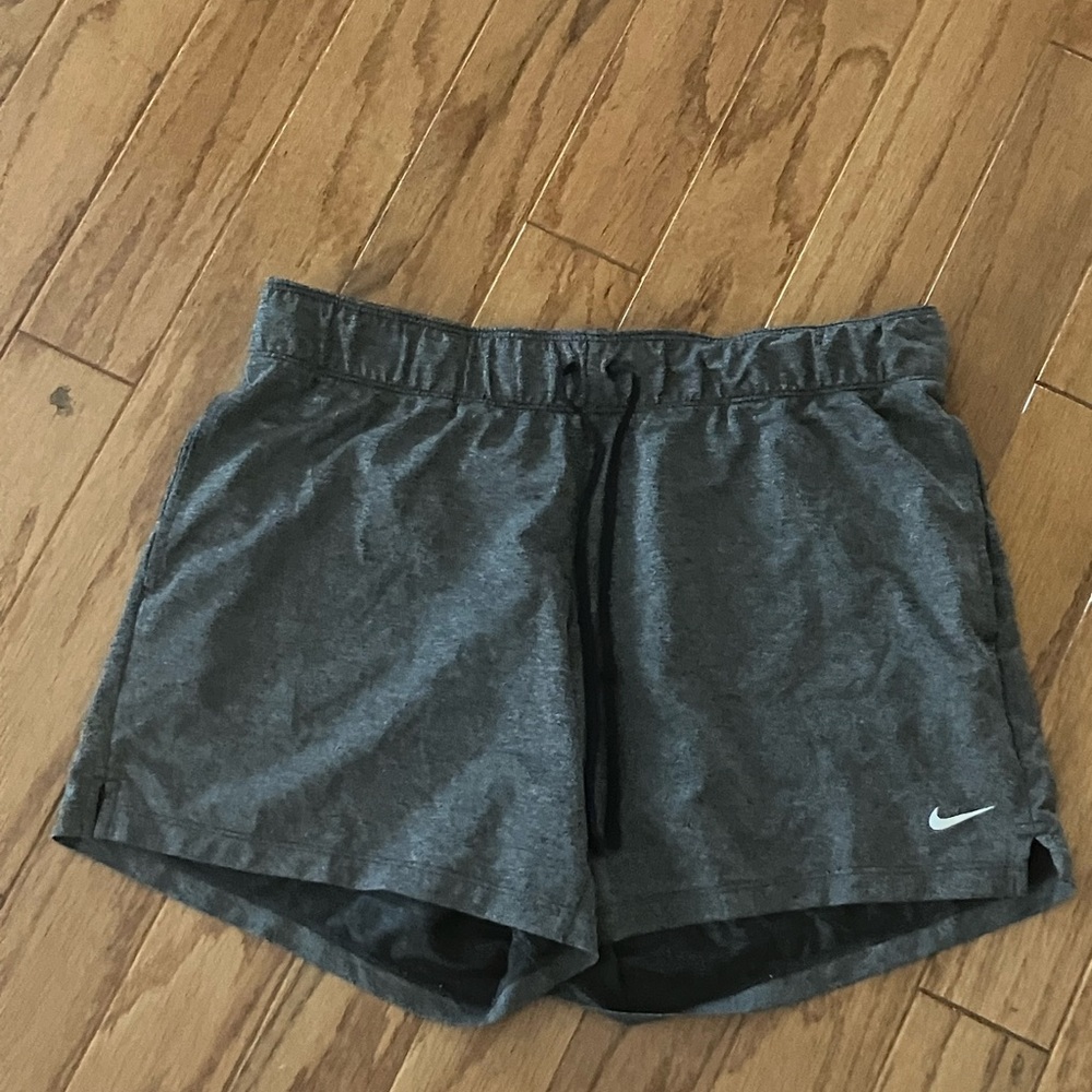 Nike Gray Athletic Shorts Lightweight Elastic Waist